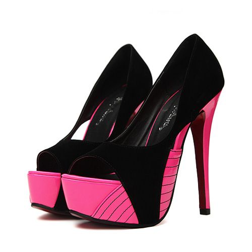 Estilos europeus Sexy Rodada Peep Toe Stiletto Super Salto A