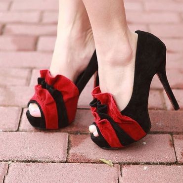 Moda Redonda fita Embelelished Peep Toe Salto Alto Stiletto